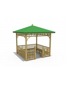 Sarı Çam Yeşil Emrenye Gazebolar EPK-3001