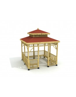 Sarı Çam Yeşil Emrenye Gazebolar EPK-3004